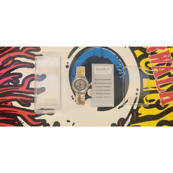 Swatch watch GOLDEN SIXTIES SAK115 1995 Automatic 23 Jewels Swiss made NOS - Picture 9 of 10